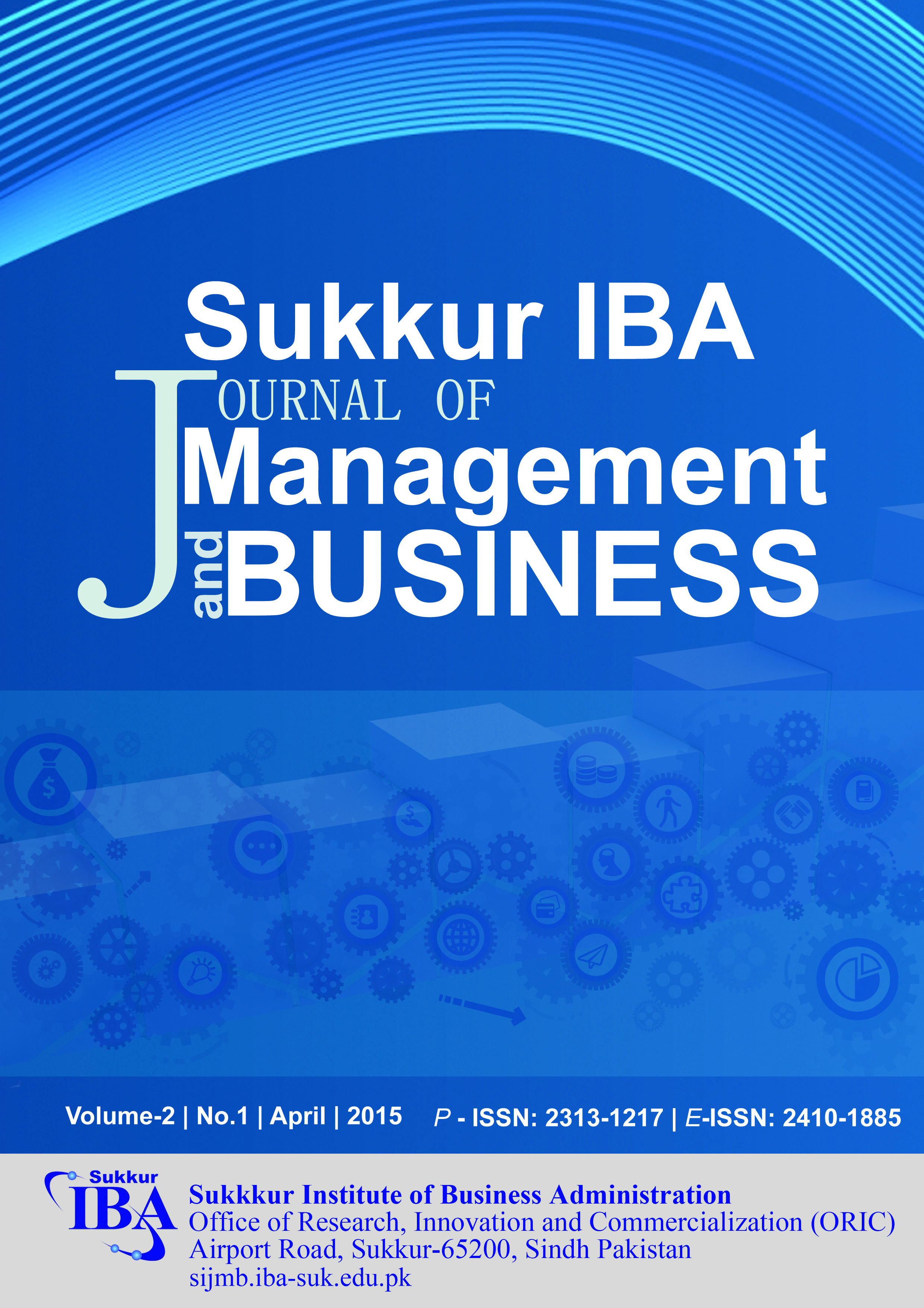 Sukkur IBA Journal of Management and Business - SIJMB Volume 2 No. 1 (January - June, 2015)
